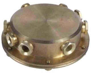 uwjb-8 landscape lighting underwater solid brass 8-way connection junction box|ORBIT UWJB.